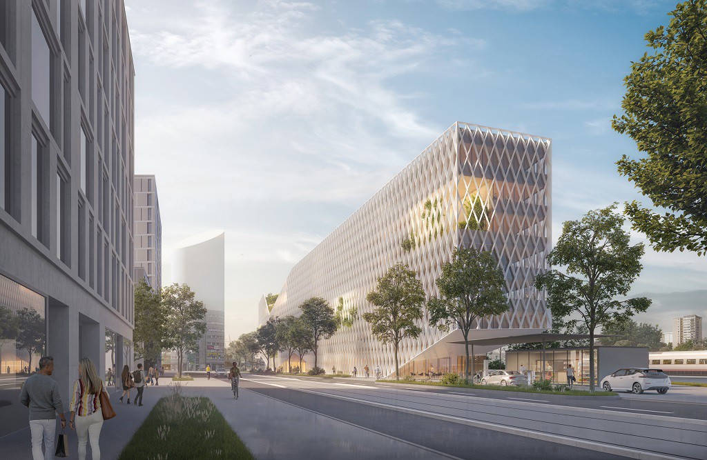 In Graz entsteht in der Conrad-von-Hötzendorf-Straße ein Bürokomplex mit 14.600 m2  ©  Hohensinn ZT