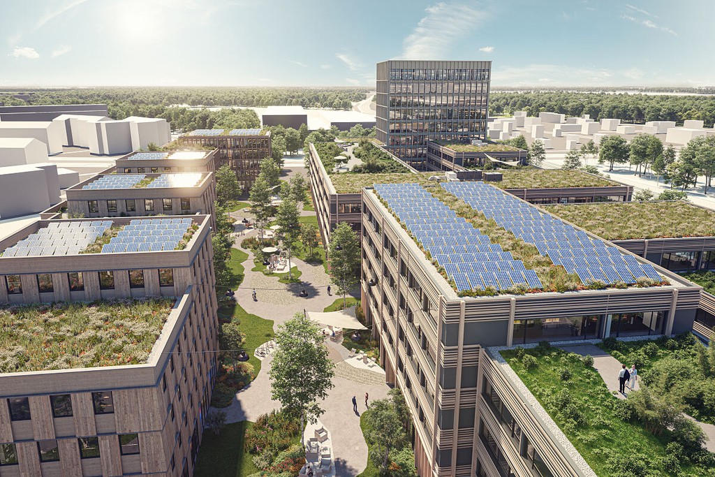 Die Timber Factory wird Münchens größter und erster Holzbau-Campus © UBM Development AG, Urheber: HH Vision