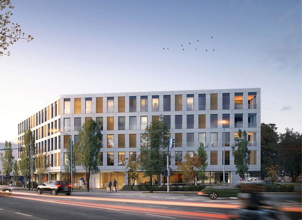 Visualisierung des Projekts in Hard am Bodensee © Dorner Matt Architekten