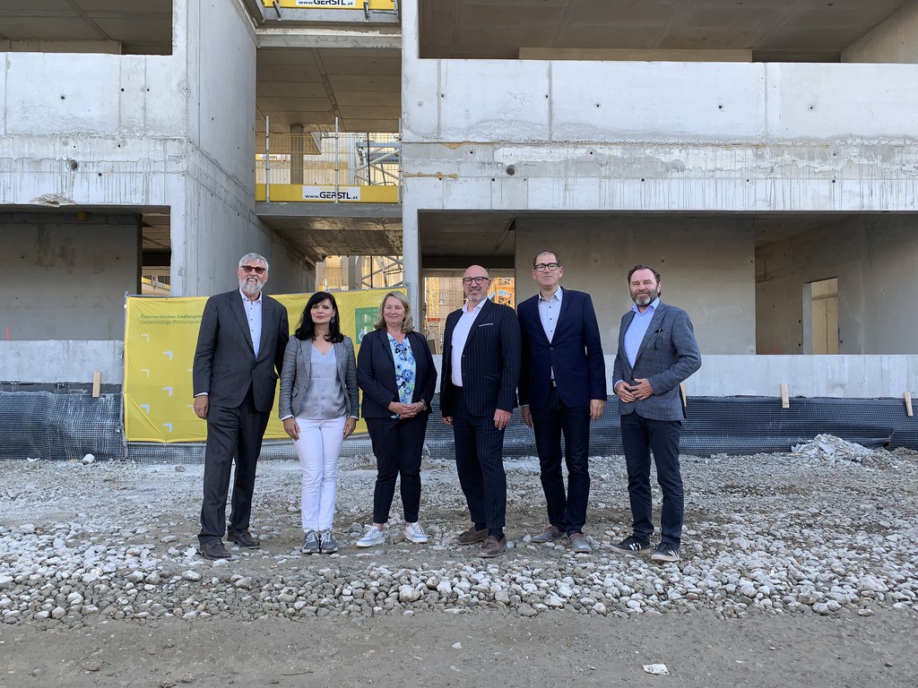 In Wien Donaustadt wurde  die ÖSW Dachgleich © ÖSW