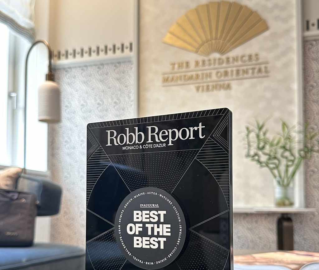 Mandarin Oriental, Wien wurde als Best Branded Residences ausgezeichnet © PR-INTERNATIONAL 