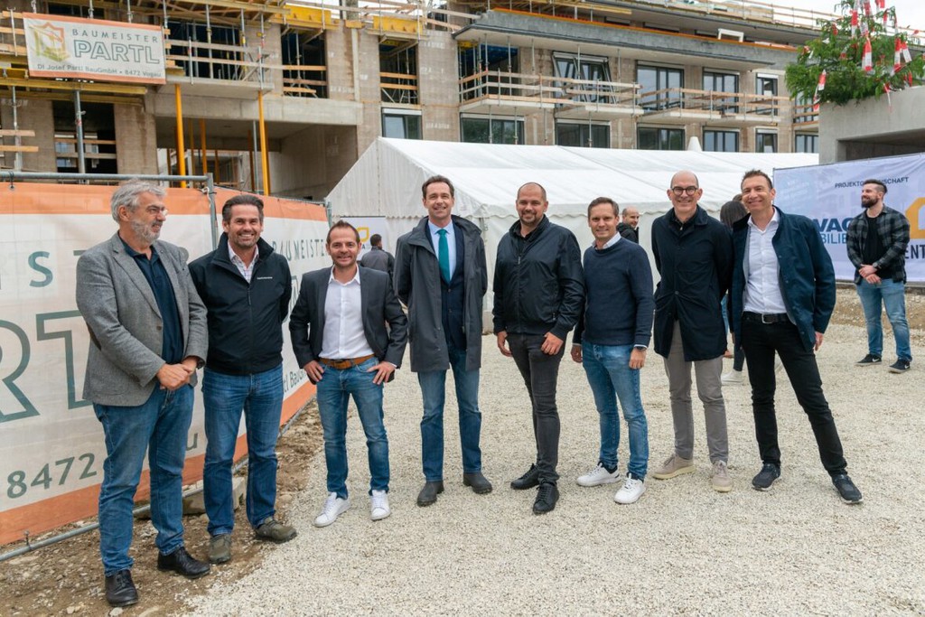 Das Mur Resort feierte Dachgleiche. © Venta Real Estate Group