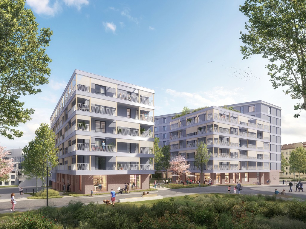 Visualisierung des Baufeld 3 im Village im Dritten   © Essence
