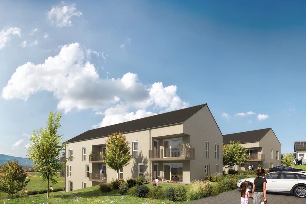 Rendering für das ÖWG Wohnprojekt in Söding © Nonstandard