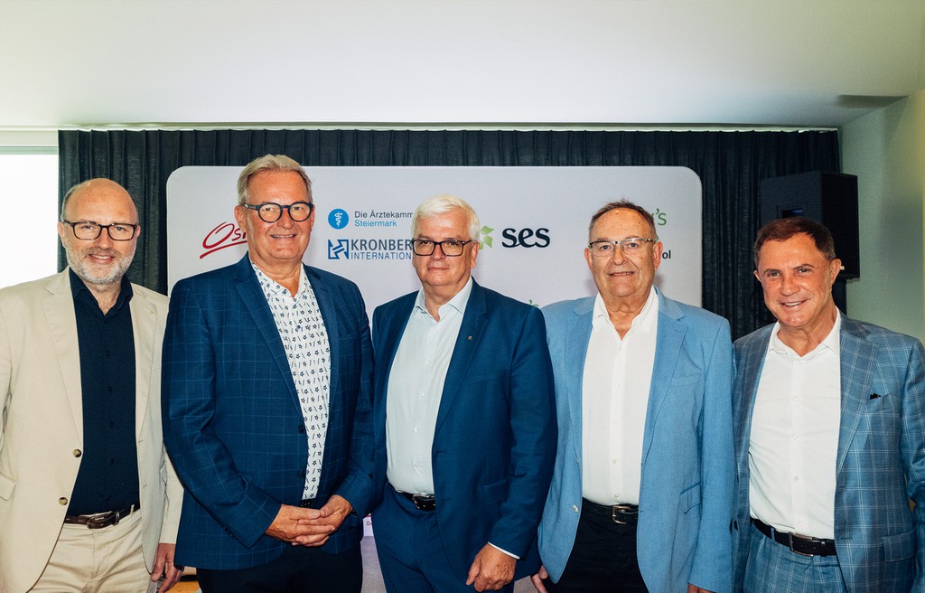vlnr: Christoph Andexlinger (SES), Harald Ultsch (harry’s home), Marcus Wild (Spar), Gert Kollegger (Ärztekammer Steiermark) und Martin Hellweger (Kronberg International) © Nahele Mairhofer