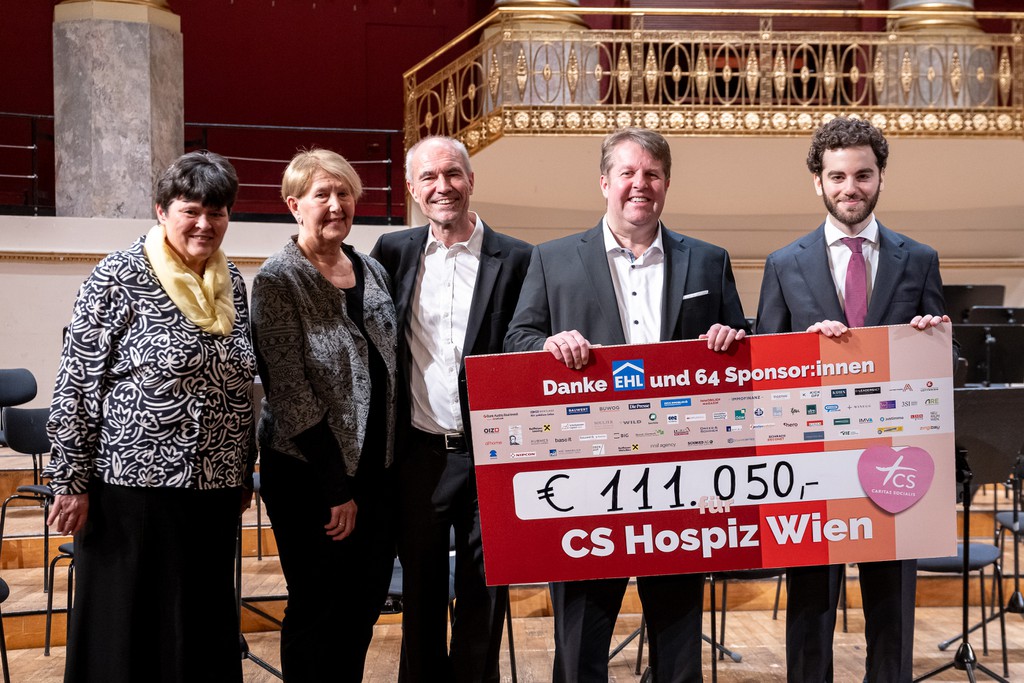 111.050 Euro wurden beim EHL Benefizkonzert gespendet. © EHL Immobilien