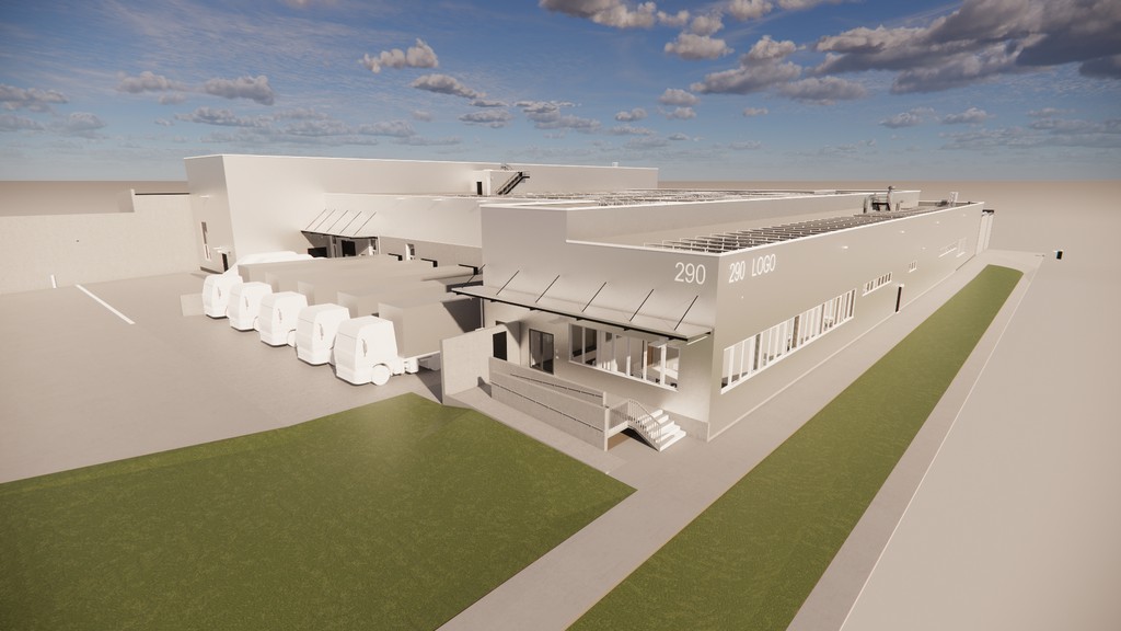 Das neue, zentrale Logistikcenter versorgt über 100 Shops und Restaurants am Flughafen Wien ab Inbetriebnahme der Terminal 3 Süderweiterung. © Flughafen Wien