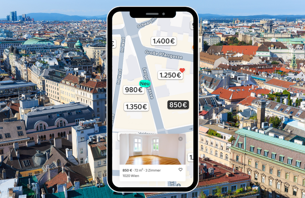 Die neue Kartensuche auf ImmoScout24  © ImmoScout24