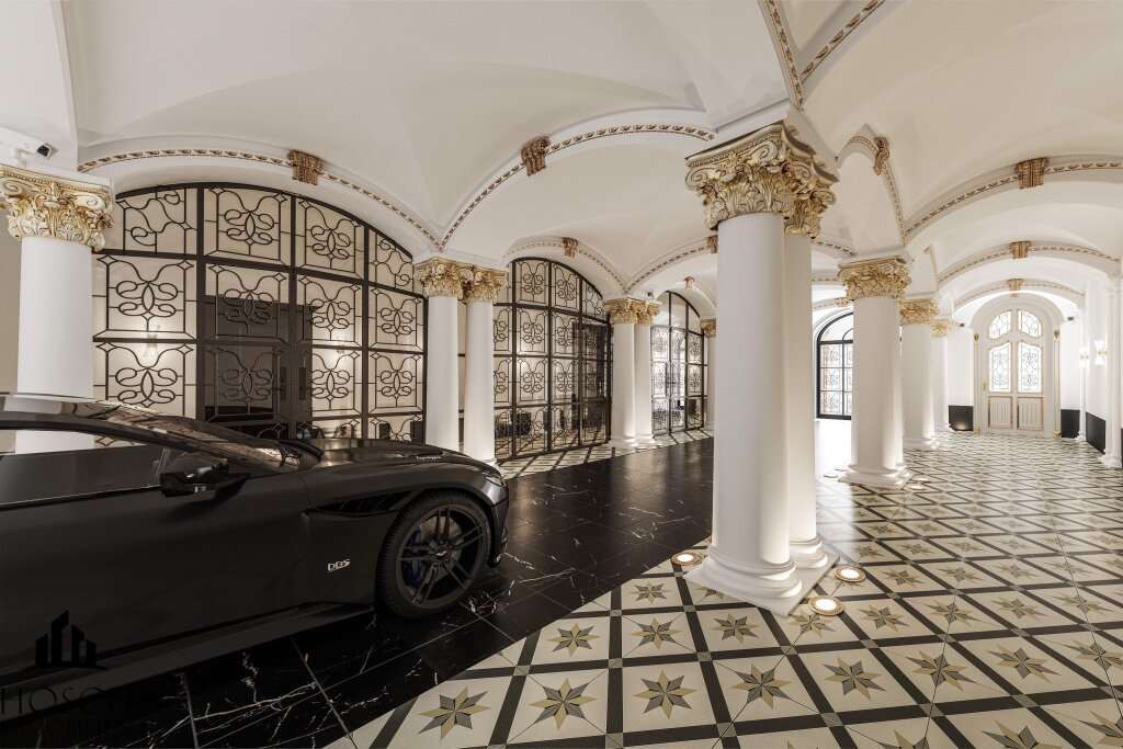 Mit dem nötigen Kleingeld kann man auch stilvoll parken.  © Hösch Immobilien