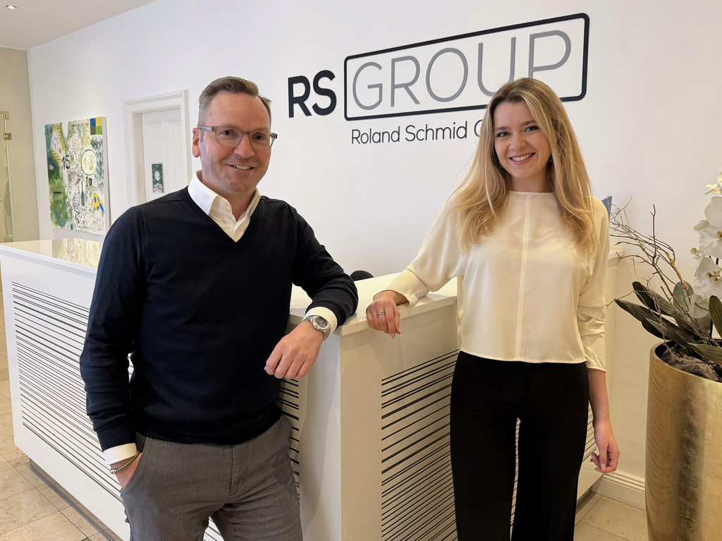 Roland Schmid, Eigentümer und Geschäftsführer IMMOunited / Sophie Hetfleisch, Personal Assistant Roland Schmid © IMMOunited GmbH 