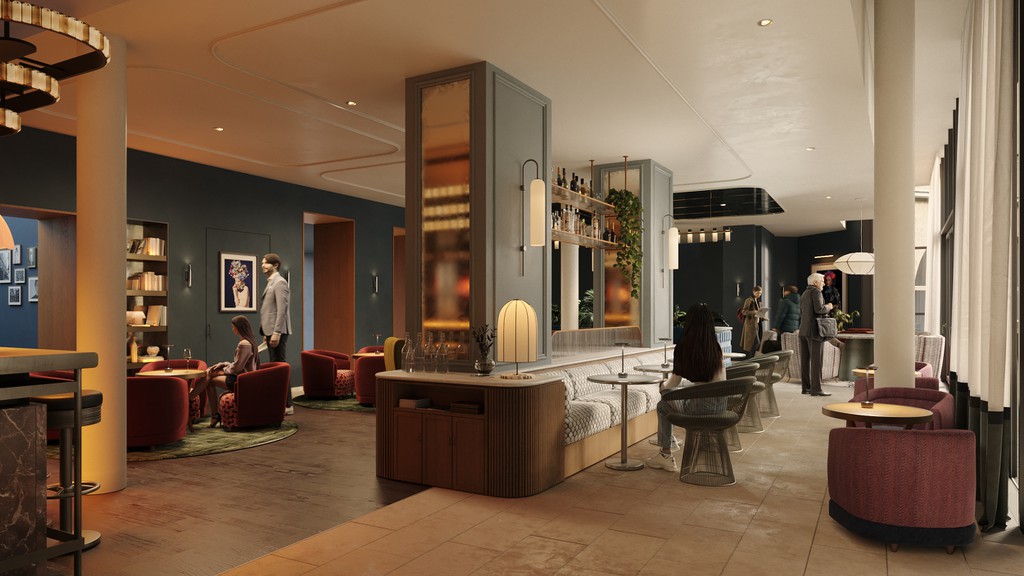 So soll der Barbereich laut Rendering aussehen.  © Radisson Hotel Group