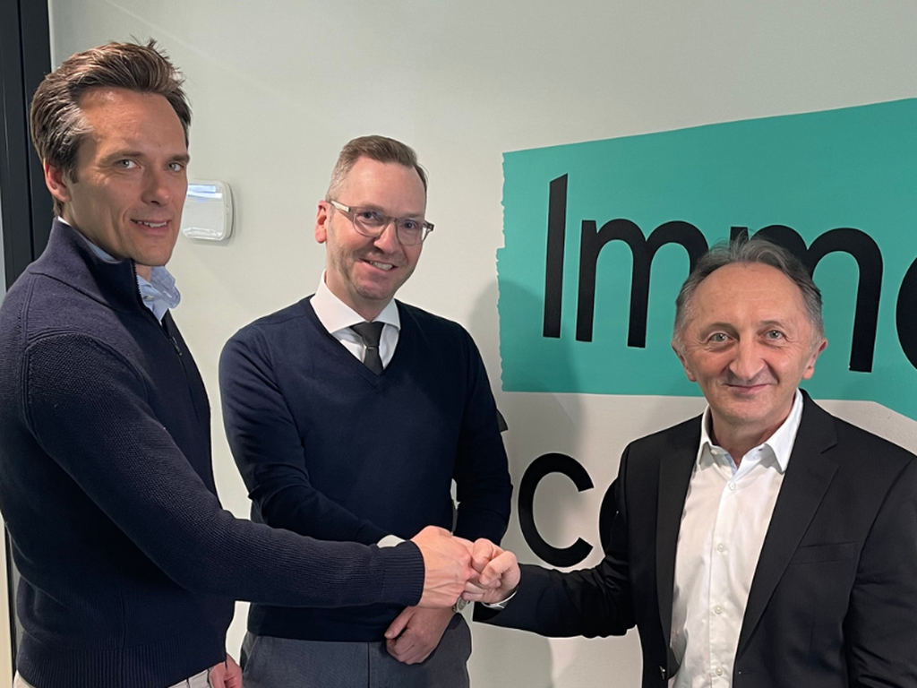 Markus Dejmek, ImmoScout24 Österreich, Roland Schmid, IMMOunited und Günther Schabus, Sprengnetter. © ImmoScout24