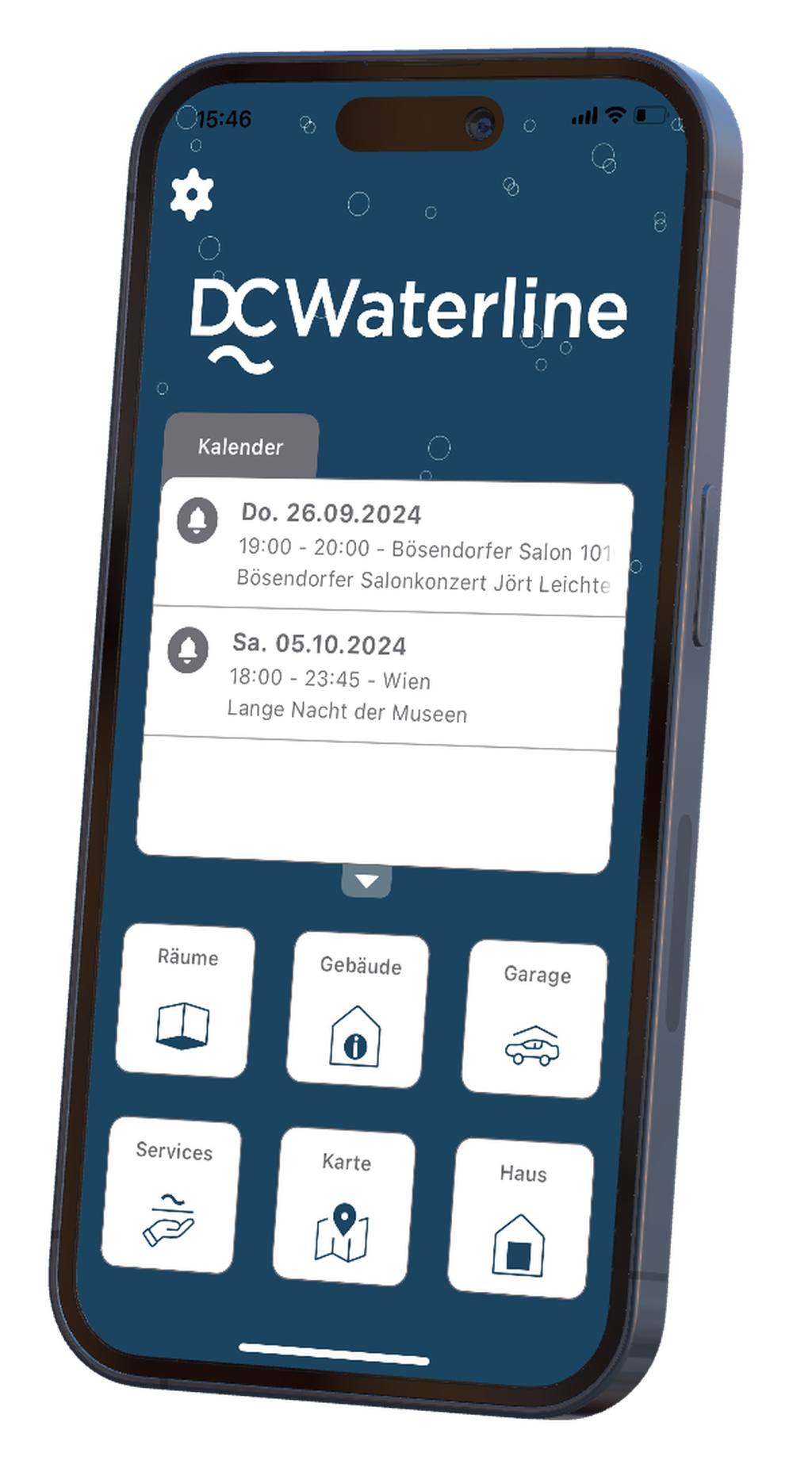 Screenshot DC Waterline APP © Pocket House  