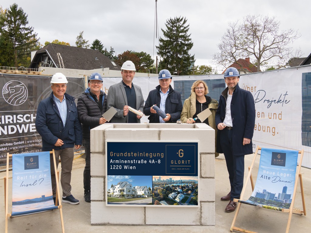 Grundsteinlegung für Projekt Arminenstraße © Glorit