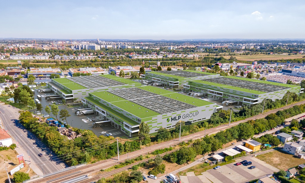 Der MLP Business Park Wien soll ab Anfang 2025 fertig sein. © MLP Group.
