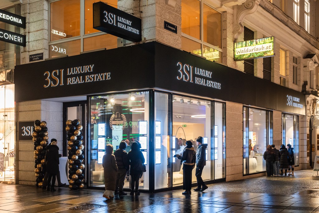 Der neue 3SI Luxury Real Estate auf der Kärntner Straße © 3SI Immogroup | Branding Identity Thomas Meyer
