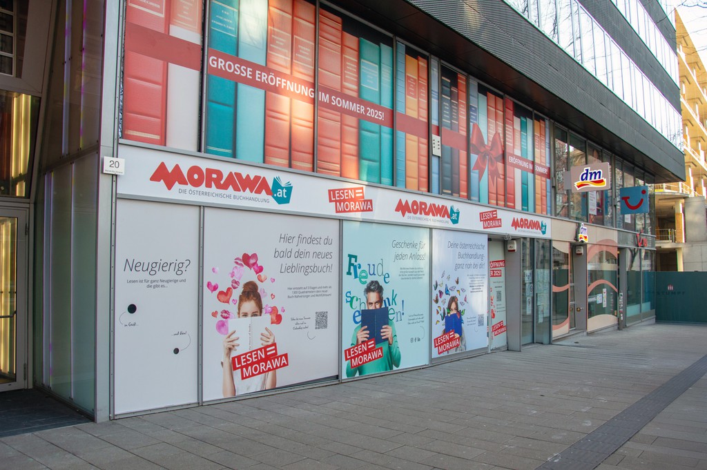Die neue Morawa-Buchhandlung auf der Mariahilfer Straße © Morawa