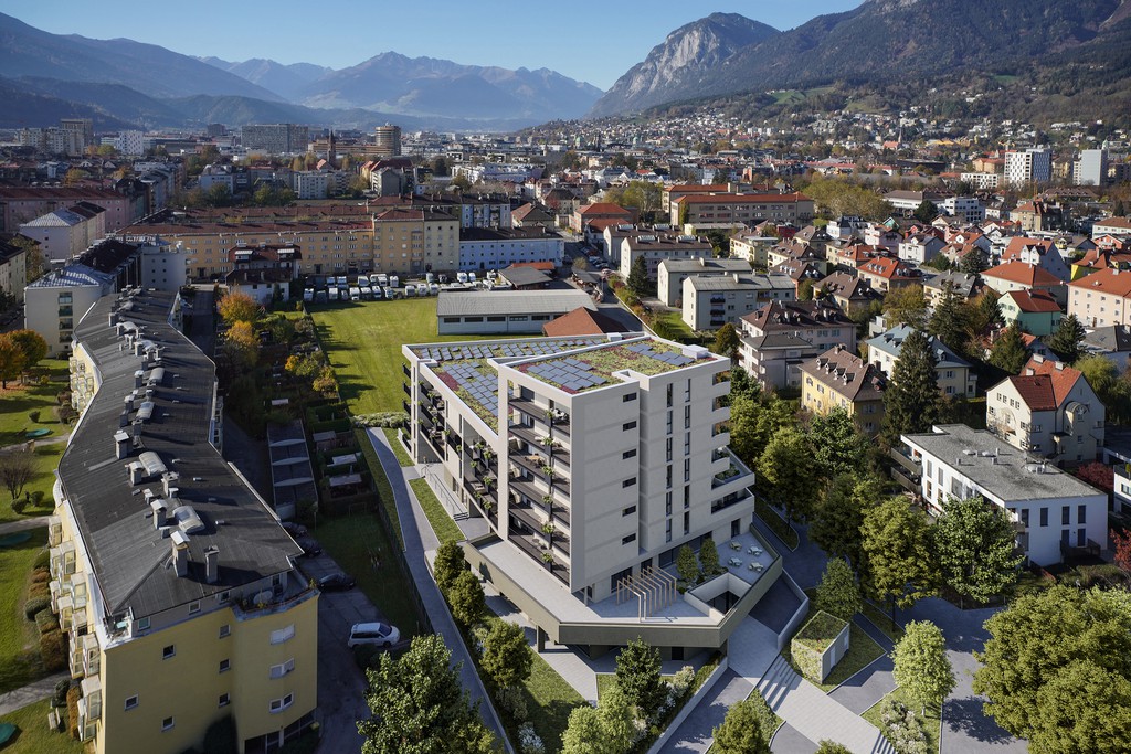 Visualisierung Egerdachstrasse in Innsbruck © Zima Tirol