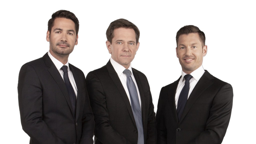 vlnr: Alexander Fenzl, Felix Zekely und David Breitwieser freuen sich über die neue Partnerschaft.  © Optin Group